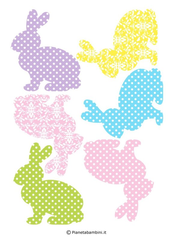 Пасхальный кролик для скрапбукинга