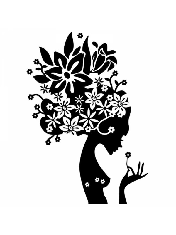 Трафареты для декора девушки