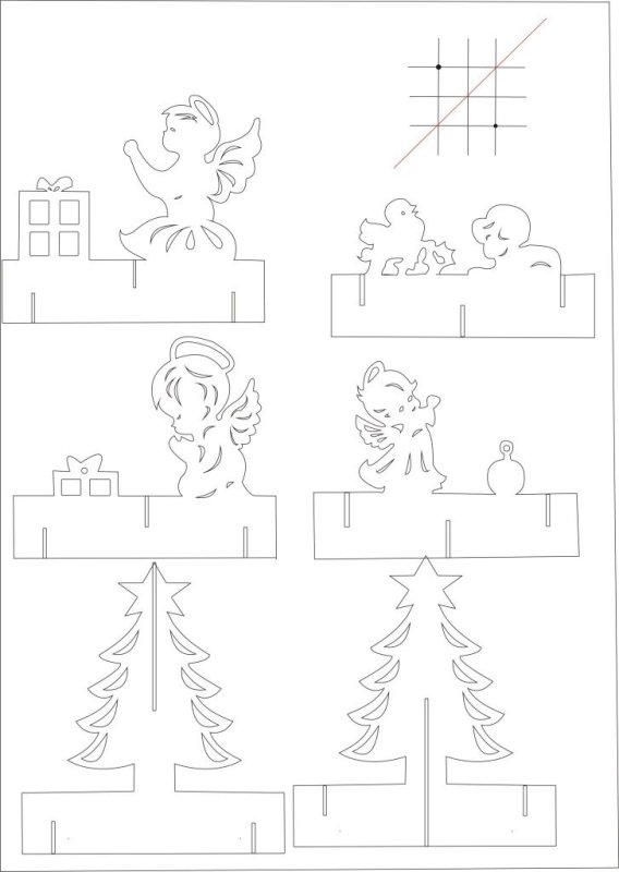 Киригами схемы