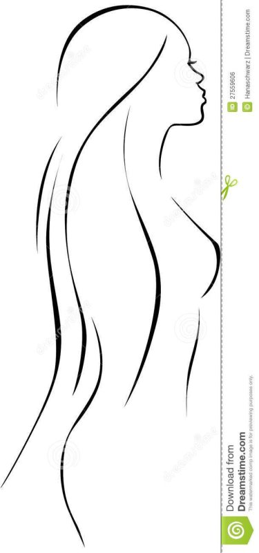 Силуэт женского тела