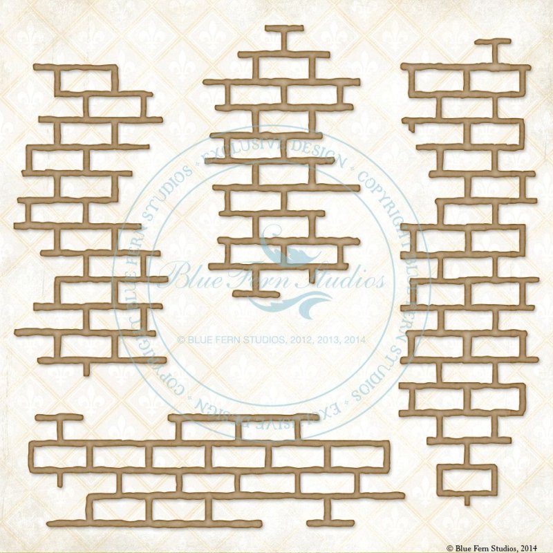 Трафарет кирпичиков для стены