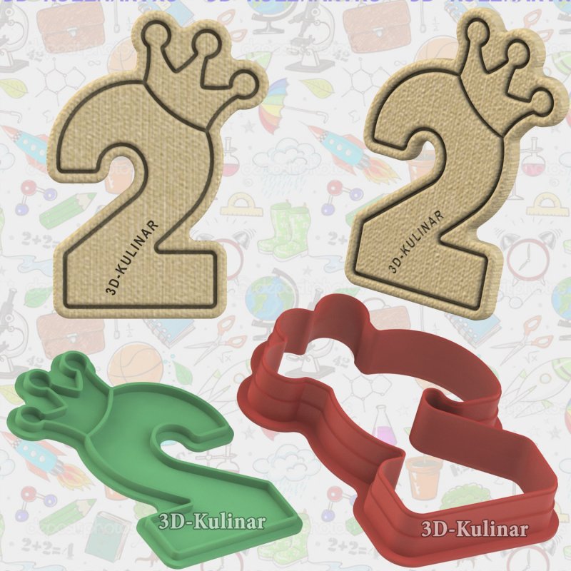 Вырубка для пряника цифра