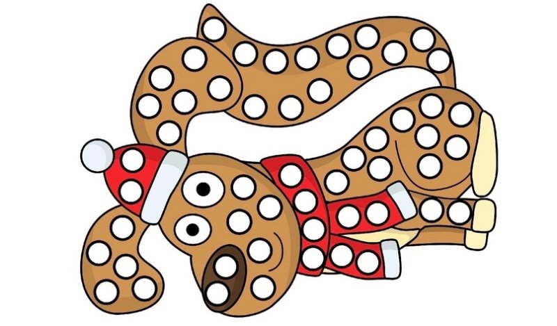 Пластилиновые заплатки варежки