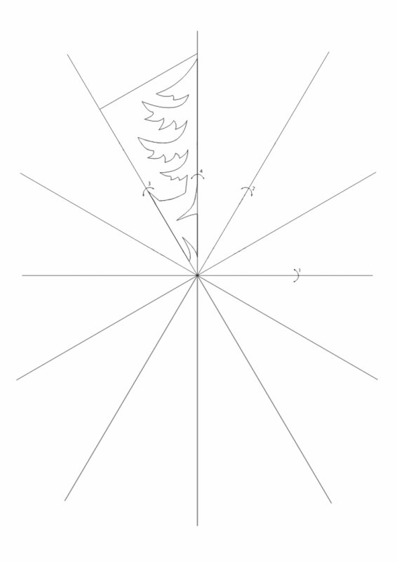 Шаблоны снежинок