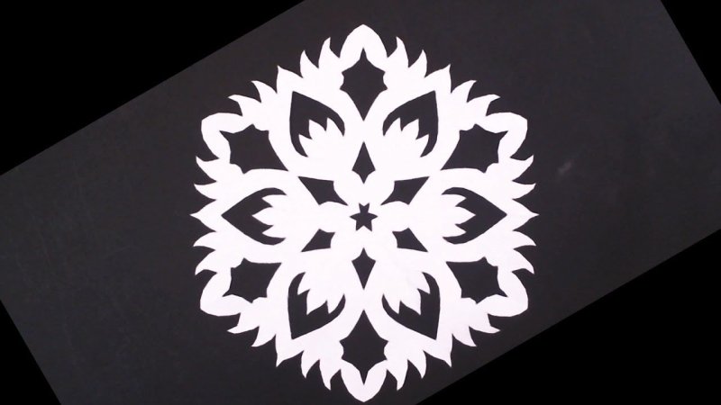 Трафарет «снежинки»