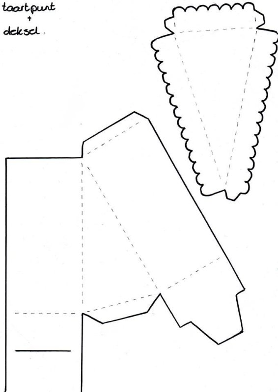 Заготовка для бумажного торта