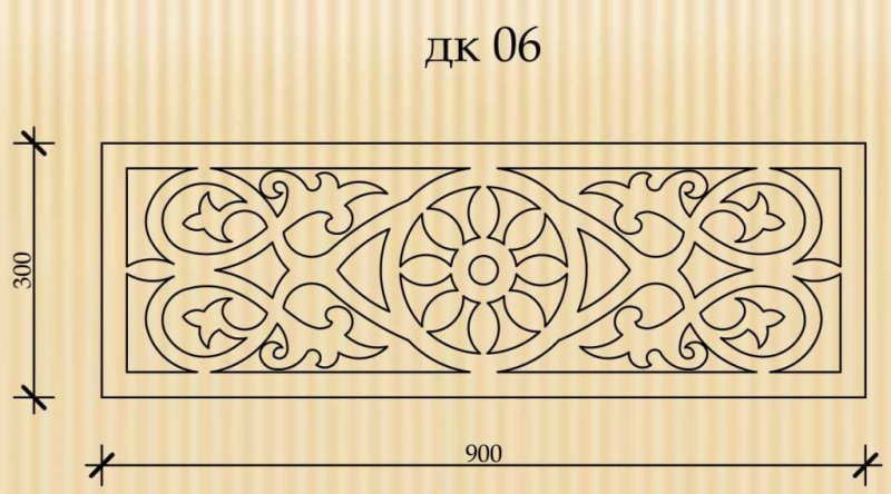 Прорезная ажурная резьба по дереву