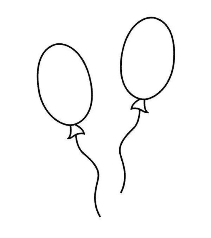 Шарик раскраска для детей