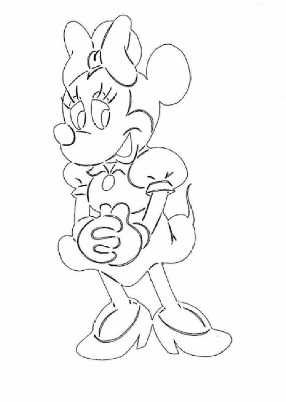 Вытынанки Микки Маус новый год