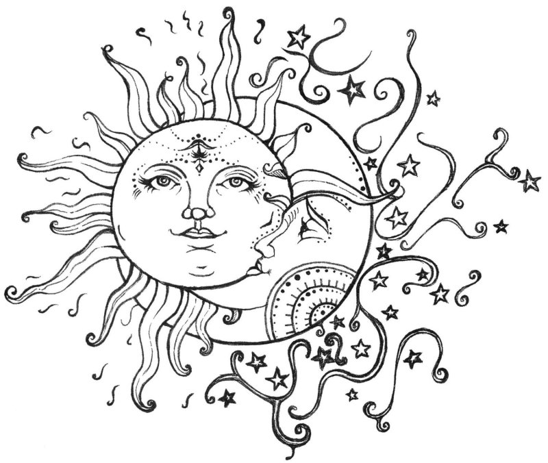 Стилизованное изображение солнца