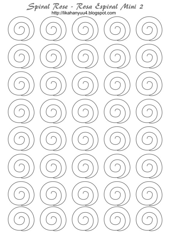 Цветы вырезание по спирали
