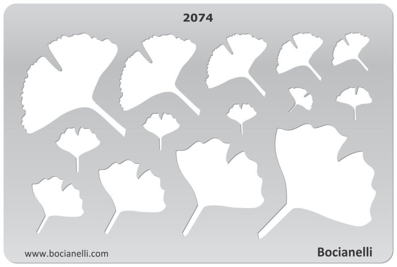 Листик гинкго шаблон