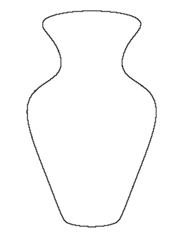 Шаблон вазы