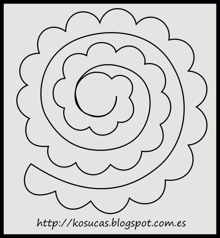 Трафареты цветов для поделок