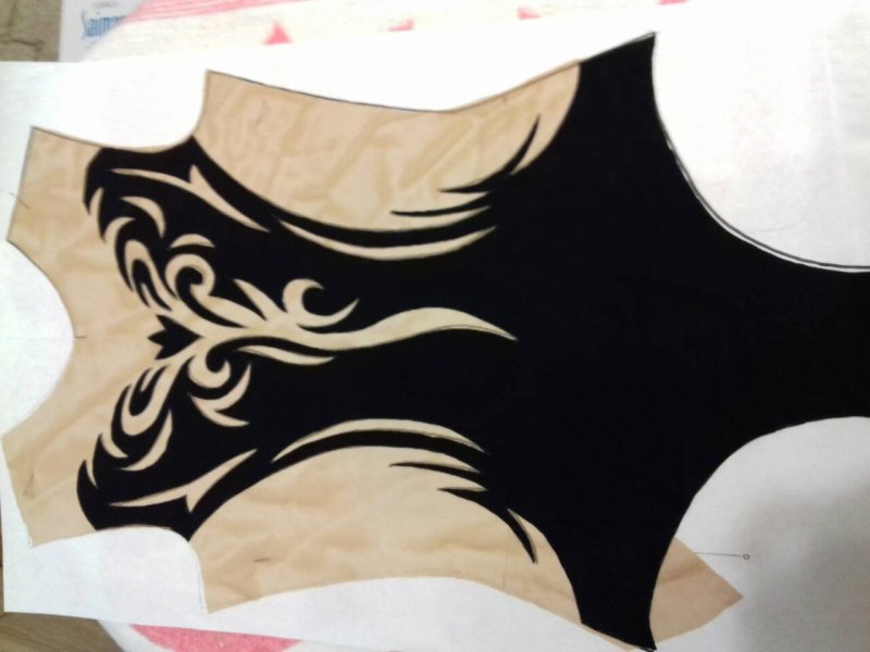 Узор на купальник для художественной гимнастики