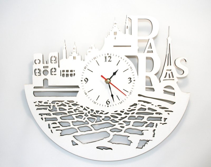 Часы из фанеры