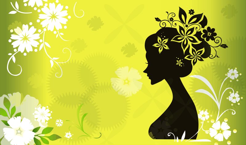 Лицо девушки весны