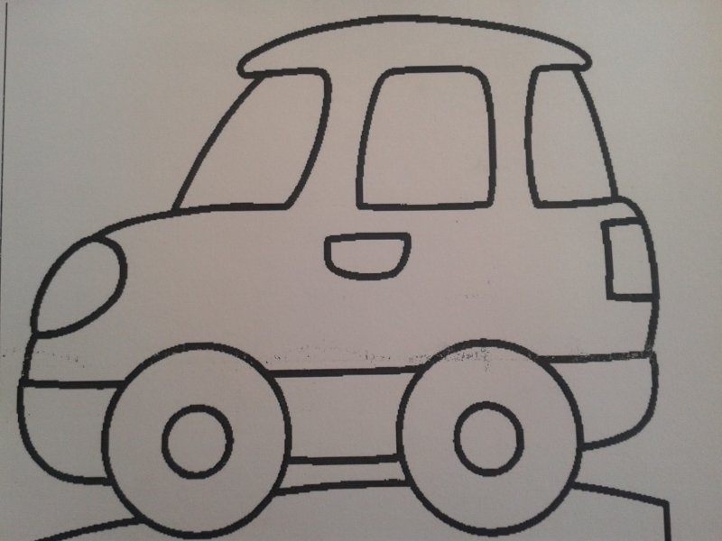 Пластилинография автомобиль