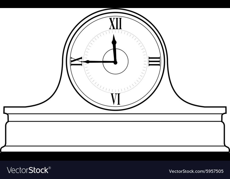 Чертежи старинных каминных часов