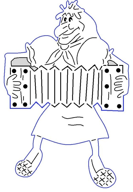 Вытынанки баба Яга на окна