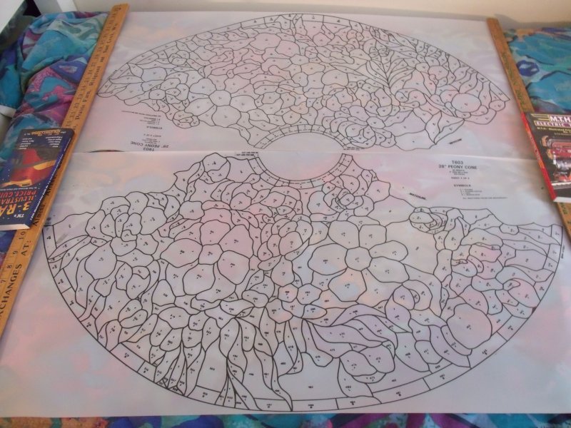 Лампа Тиффани эскиз