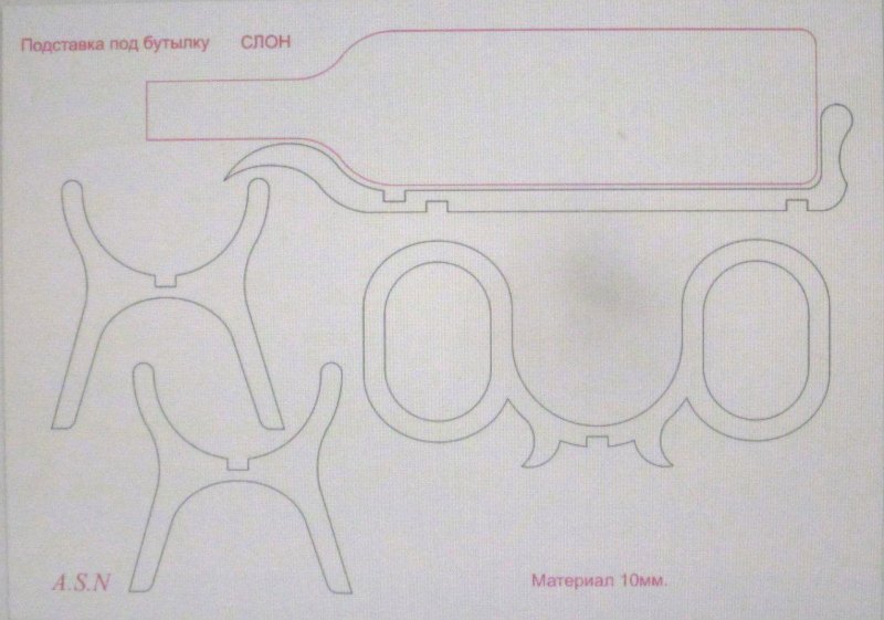 Подставка из фанеры чертежи