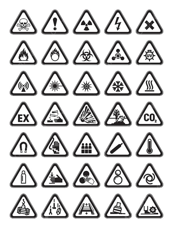 Предупреждающие знаки раскраска