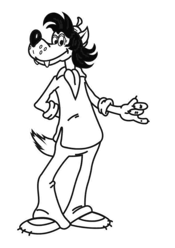 Волк из ну погоди раскраска