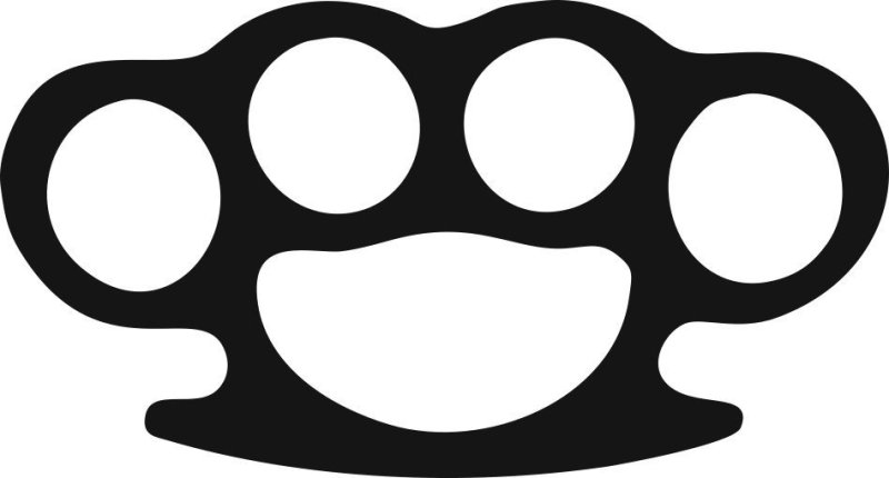 Кастет вектор чертеж