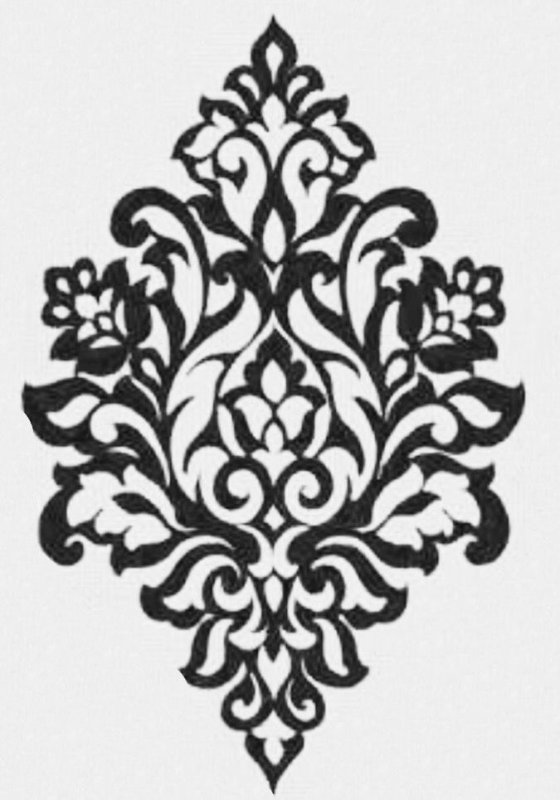 Дамасский трафарет