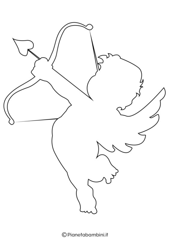 Ангел трафарет для вырезания