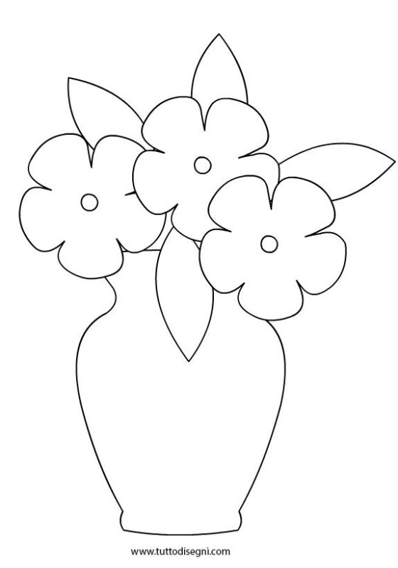 Рисунки цветов для аппликации