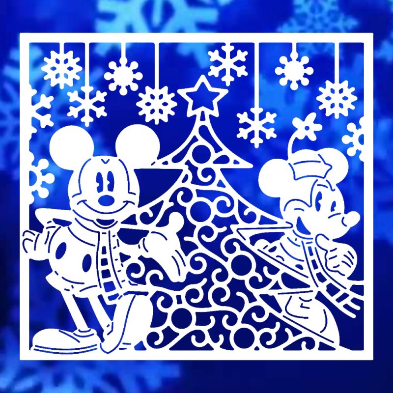 Вытынанки новогодние цветные