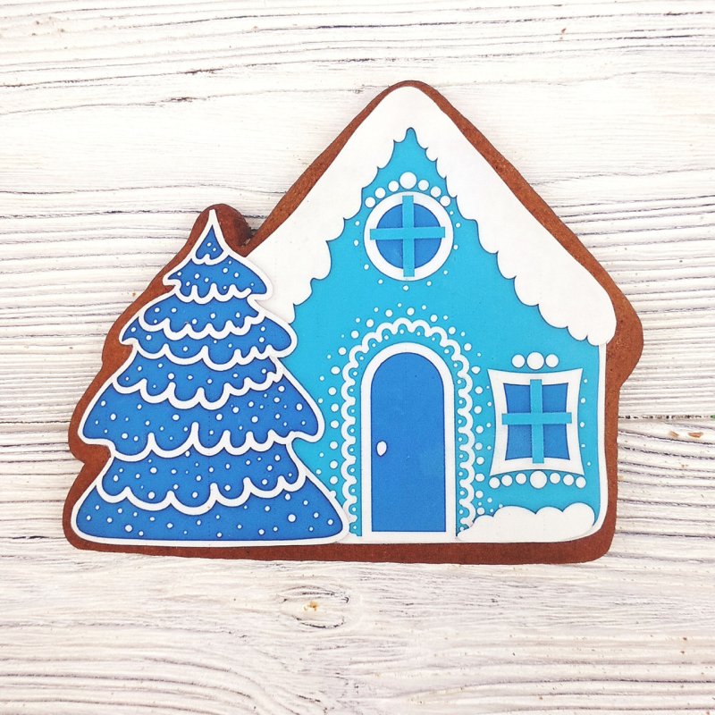 Пряник в виде домика