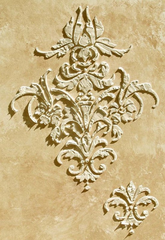 Трафаретная штукатурка