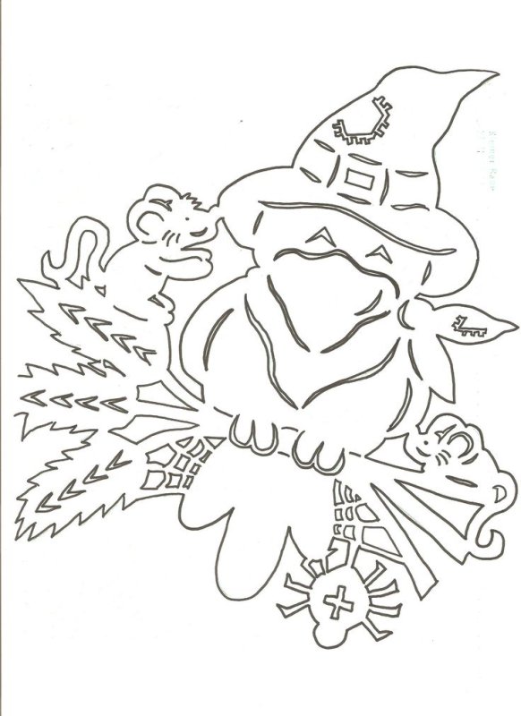 Вытынанки на окна новогодние