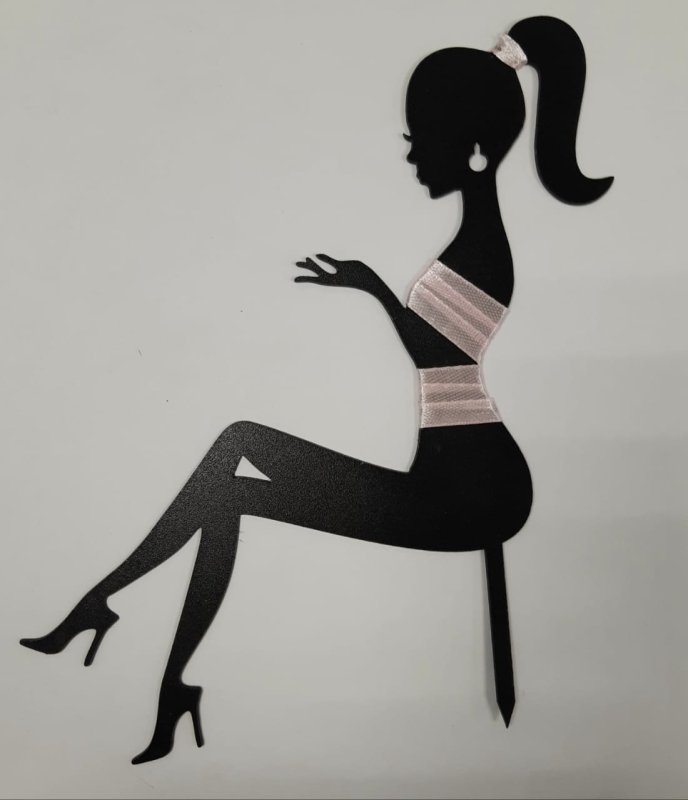 Топпер силуэт девушки