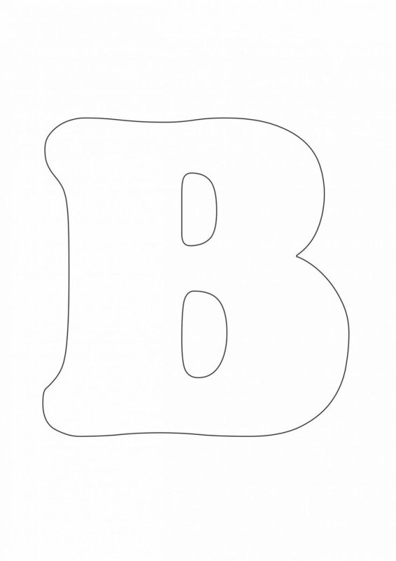 Трафарет букв для вырезания