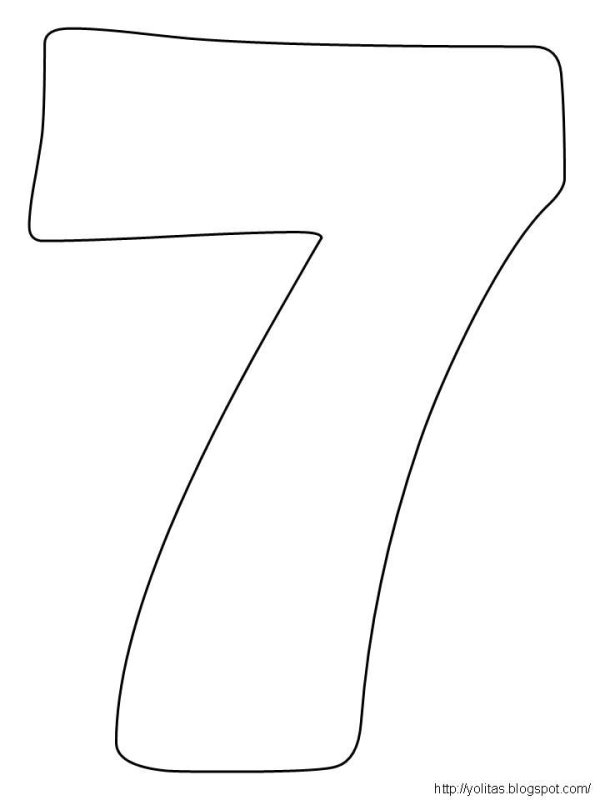 Трафарет цифр для торта цифры