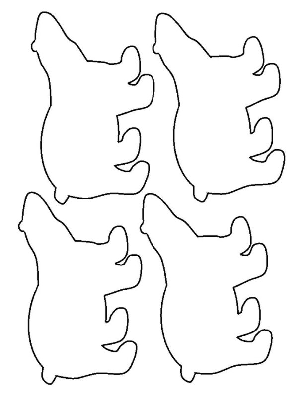 Шаблоны зверей для вырезания