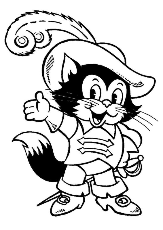 Литературный герой раскраска