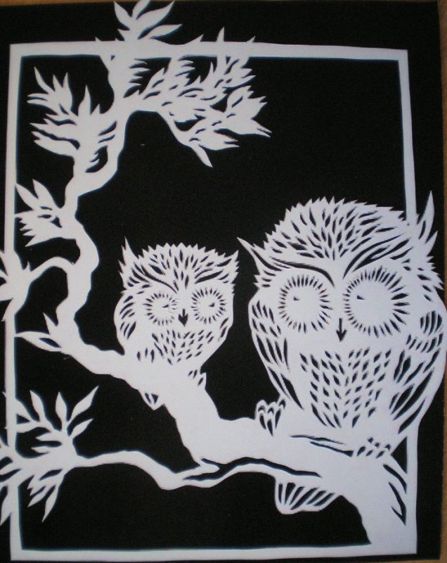 Вытыканка Сова на дереве