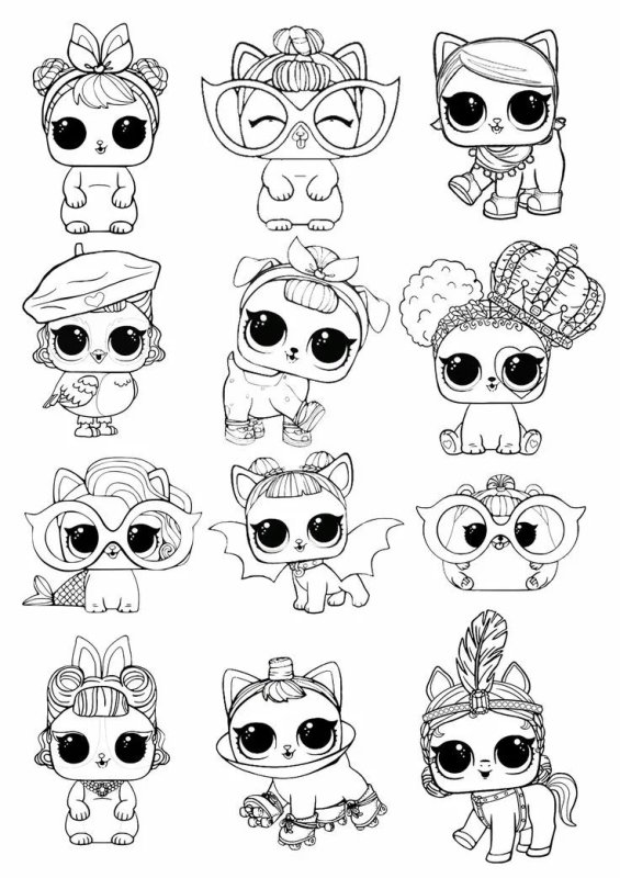 ЛОЛ распечатки кукол ЛОЛ