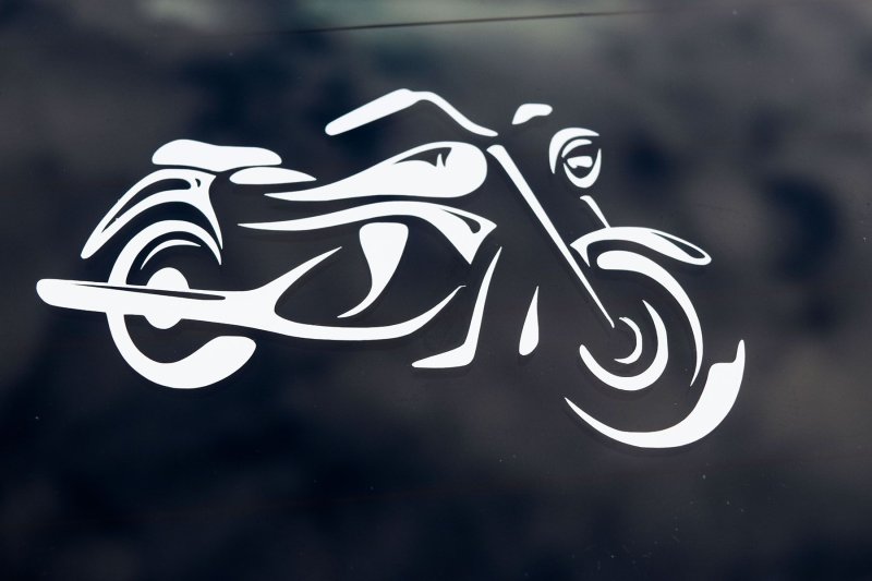 Трафарет байк