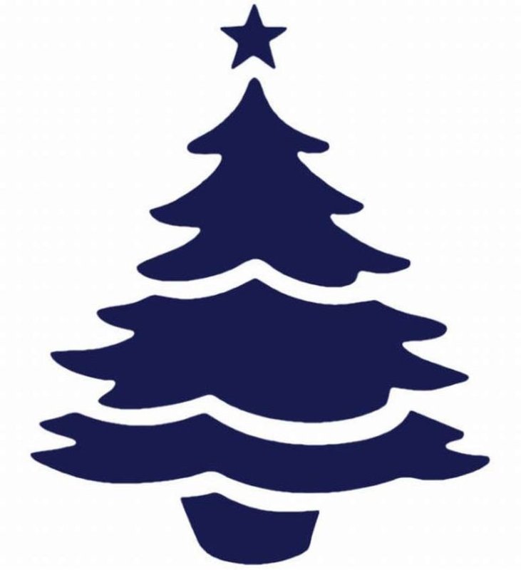 Трафарет "елка"