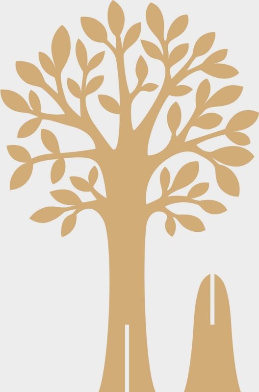 Дерево из картона