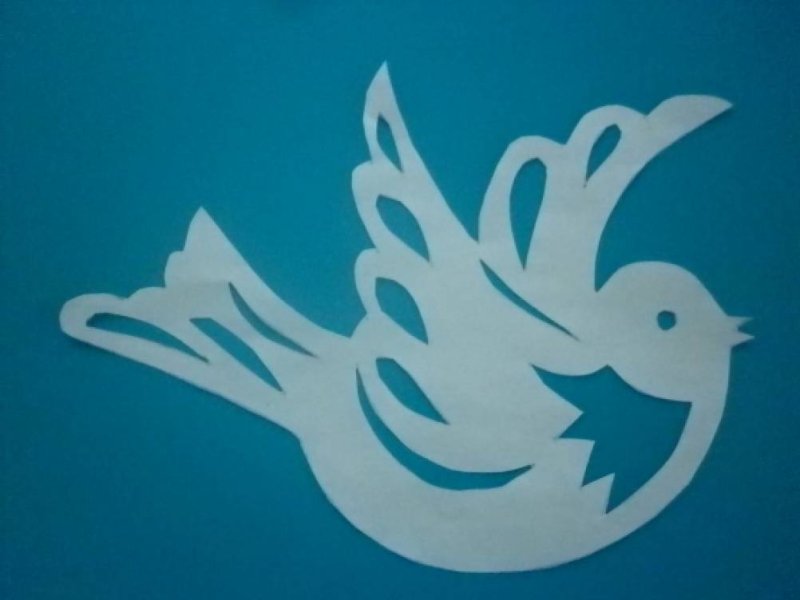 Новогодние украшения на окна птички