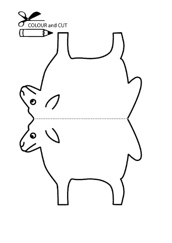 Поделки из картона трафареты