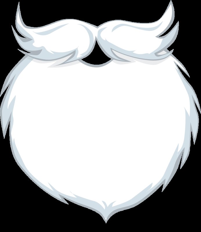 Борода Деда Мороза для фотошопа без фона