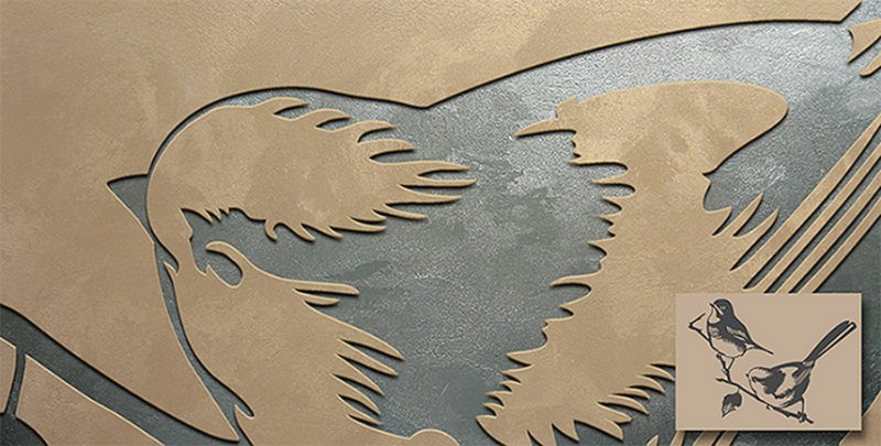 Трафареты для декоративной штукатурки